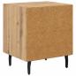 Preview: Nachttisch 2 pcs Eiche handwerklich 40 x 35 x 47,5 cm