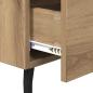 Preview: Nachttisch 2 pcs Eiche handwerklich 40 x 35 x 47,5 cm