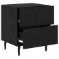 Preview: Nachttisch Schwarze Eiche 40 x 35 x 47,5 cm Holzwerkstoff