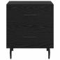 Preview: Nachttisch Schwarze Eiche 40 x 35 x 47,5 cm Holzwerkstoff