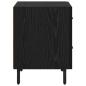 Preview: Nachttisch Schwarze Eiche 40 x 35 x 47,5 cm Holzwerkstoff