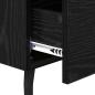 Preview: Nachttisch Schwarze Eiche 40 x 35 x 47,5 cm Holzwerkstoff
