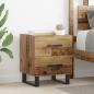Preview: ARDEBO.de - Nachttisch Altholz 40 x 35 x 47,5 cm Holzwerkstoff