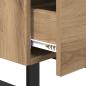 Preview: Nachttisch Eiche handwerklich 40 x 35 x 47,5 cm Holzwerkstoff