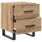 Preview: Nachttische 2 pcs Eiche handwerklich 40 x 35 x 47,5 cm
