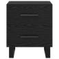 Preview: Nachttische 2 pcs Schwarze Eiche 40 x 35 x 47,5 cm