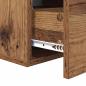 Preview: Nachttisch Wandmontiert Altholz 35 x 35 x 20 cm Holzwerkstoff
