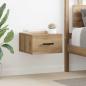 Preview: ARDEBO.de - Nachttisch 2 pcs Eiche handwerklich 35 x 35 x 20 cm