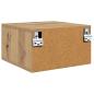 Preview: Nachttisch 2 pcs Eiche handwerklich 35 x 35 x 20 cm