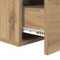 Preview: Nachttisch 2 pcs Eiche handwerklich 35 x 35 x 20 cm