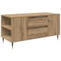 Preview: Couchtisch Eiche handwerklich 102 x 44,5 x 50 cm Holzwerkstoff