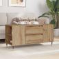 Preview: Couchtisch Eiche handwerklich 102 x 44,5 x 50 cm Holzwerkstoff
