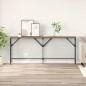 Preview: ARDEBO.de - Konsolentisch Eiche handwerklich 180 x 29 x 75 cm Holzwerkstoff