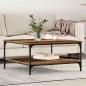 Preview: ARDEBO.de - Couchtisch Altholz 80 x 80 x 40 cm Holzwerkstoff