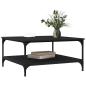 Preview: Couchtisch Schwarze Eiche 80 x 80 x 40 cm Holzwerkstoff