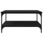 Preview: Couchtisch Schwarze Eiche 80 x 80 x 40 cm Holzwerkstoff