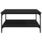 Preview: Couchtisch Schwarze Eiche 80 x 80 x 40 cm Holzwerkstoff