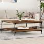 Preview: ARDEBO.de - Couchtisch Altholz 100 x 100 x 40 cm Holzwerkstoff