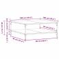 Preview: Couchtisch Altholz 100 x 100 x 40 cm Holzwerkstoff