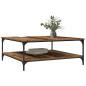 Preview: Couchtisch Altholz 100 x 100 x 40 cm Holzwerkstoff