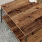 Preview: Couchtisch Altholz 100 x 100 x 40 cm Holzwerkstoff