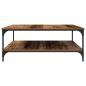 Preview: Couchtisch Altholz 100 x 100 x 40 cm Holzwerkstoff