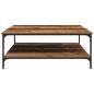 Preview: Couchtisch Altholz 100 x 100 x 40 cm Holzwerkstoff