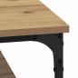 Preview: Couchtisch Eiche handwerklich 100 x 100 x 40 cm Holzwerkstoff