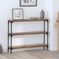 Preview: ARDEBO.de - Konsolentisch Altholz 100 x 22,5 x 75 cm Holzwerkstoff