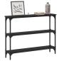 Preview: Konsolentisch Schwarze Eiche 100 x 22,5 x 75 cm Holzwerkstoff
