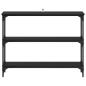 Preview: Konsolentisch Schwarze Eiche 100 x 22,5 x 75 cm Holzwerkstoff