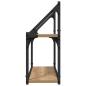 Preview: Wandregal Eiche handwerklich 60 x 21 x 51 cm Holzwerkstoff