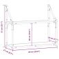Preview: Wandregal Eiche handwerklich 60 x 21 x 51 cm Holzwerkstoff