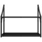 Preview: Wandregal Schwarze Eiche 60 x 21 x 51 cm Holzwerkstoff