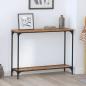 Preview: ARDEBO.de - Konsolentisch Altholz 101 x 30.5 x 75 cm Holzwerkstoff