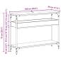 Preview: Konsolentisch mit Regal Altholz 100 x 29 x 75 cm Holzwerkstoff