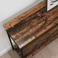 Preview: Konsolentisch mit Regal Altholz 100 x 29 x 75 cm Holzwerkstoff