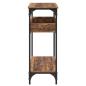 Preview: Konsolentisch mit Regal Altholz 100 x 29 x 75 cm Holzwerkstoff