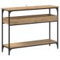 Preview: Konsolentisch Eiche handwerklich 100 x 29 x 75 cm Holzwerkstoff