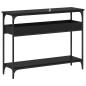 Preview: Konsolentisch Schwarze Eiche 100 x 29 x 75 cm Holzwerkstoff