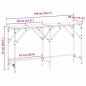 Preview: Konsolentisch Altholz 140 x 29 x 75 cm Holzwerkstoff