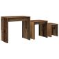 Preview: Nesting Couchtisch 3 pcs Altholz 60 x 35 x 56 cm Holzwerkstoff