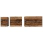 Preview: Nesting Couchtisch 3 pcs Altholz 60 x 35 x 56 cm Holzwerkstoff