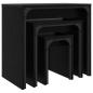 Preview: Nesting Couchtisch 3 pcs Schwarze Eiche 60 x 35 x 56 cm
