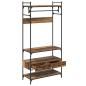 Preview: Kleiderschrank Altholz 89 x 39 x 184.5 cm Holzwerkstoff