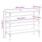 Preview: Konsolentisch mit Regal Altholz 100 x 32 x 75 cm Holzwerkstoff