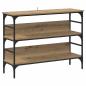 Preview: Konsolentisch Eiche handwerklich 100 x 32 x 75 cm Holzwerkstoff