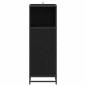Preview: Badezimmer Schrank mit Tür Schwarze Eiche 35 x 37,5 x 100 cm