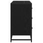 Preview: Badezimmer Waschbecken Schrank Schwarze Eiche 80 x 33 x 60 cm