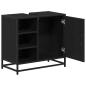 Preview: Badezimmer Waschbecken Schrank Schwarze Eiche 65 x 33 x 60 cm